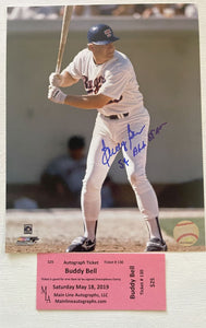 Buddy Bell Signed Autographed "5x All Star" Glossy 8x10 Photo - Texas Rangers
