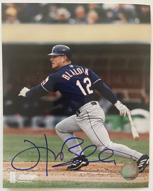 Hank Blalock Signed Autographed Glossy 8x10 Photo - Texas Rangers
