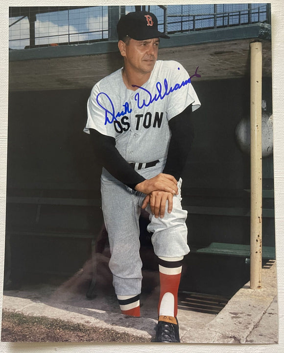 Dick Williams (d. 2011) Signed Autographed Glossy 8x10 Photo - Boston Red Sox