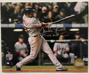 Mike Lowell Signed Autographed "07 WS MVP" 2007 World Series Glossy 8x10 Photo - Boston Red Sox