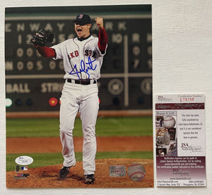 Jon Lester Signed Autographed Glossy 8x10 Photo Boston Red Sox - JSA Authenticated