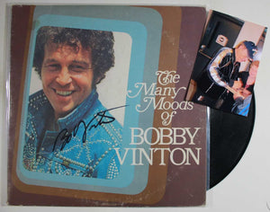 Bobby Vinton Signed Autographed "The Many Moods of Bobby Vinton" Record Album - COA Matching Holograms