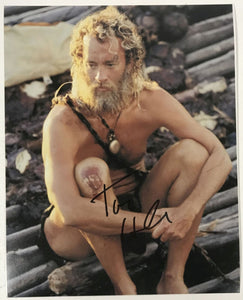 Tom Hanks Signed Autographed "Castaway" Glossy 8x10 Photo - COA Matching Holograms