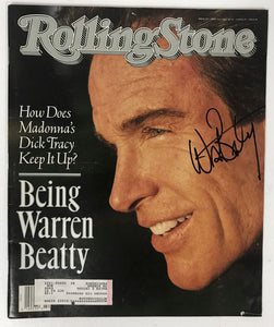 Warren Beatty Signed Autographed Complete "Rolling Stone" Magazine - COA Matching Holograms