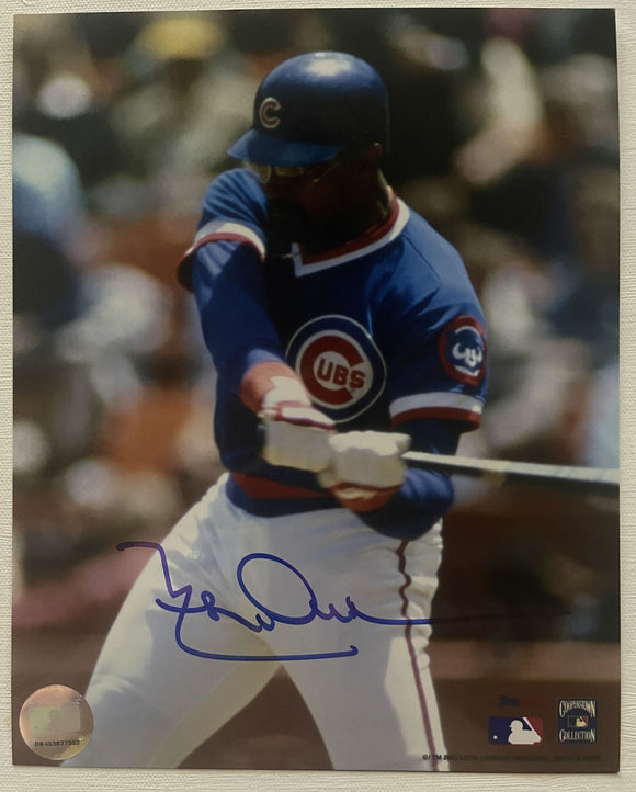 Leon Durham Signed Autographed Glossy 8x10 Photo - Chicago Cubs
