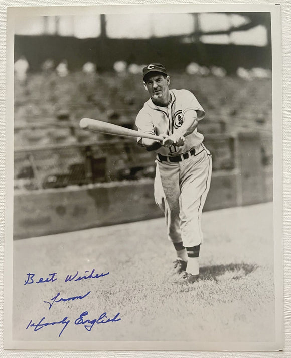 Woody English (d. 1997) Signed Autographed Vintage Glossy 8x10 Photo - Chicago Cubs