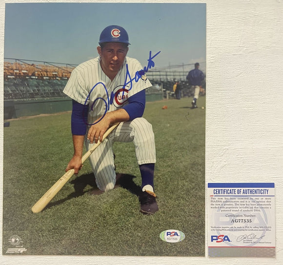Ron Santo (d. 2010) Signed Autographed Glossy 8x10 Photo Chicago Cubs - PSA/DNA Authenticated
