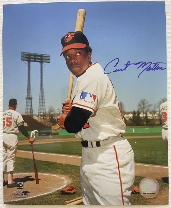 Curt Motton (d. 2010) Signed Autographed Glossy 8x10 Photo - Baltimore Orioles