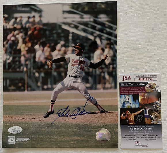 Mike Cuellar (d. 2010) Signed Autographed Glossy 8x10 Photo Baltimore Orioles - JSA Authenticated