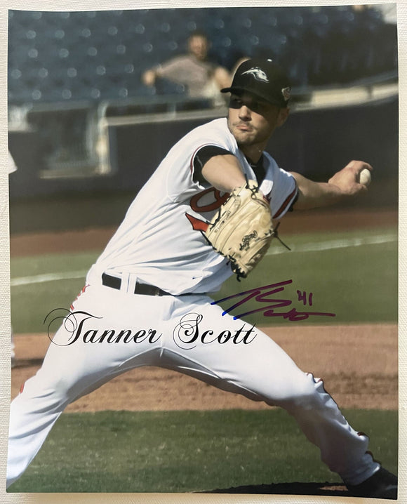 Tanner Scott Signed Autographed Glossy 8x10 Photo - Baltimore Orioles