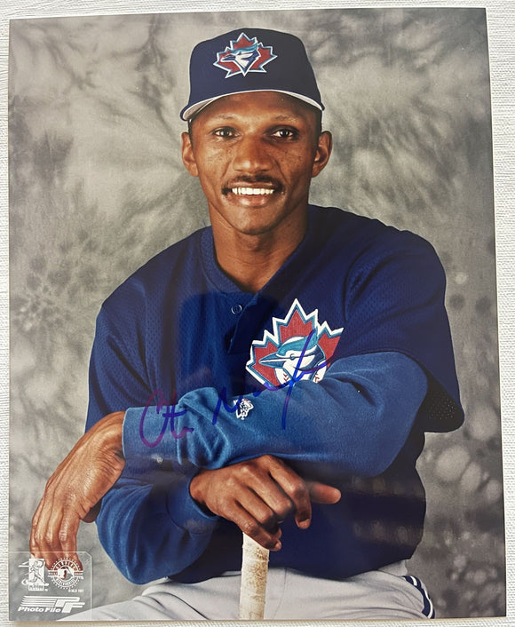 Otis Nixon Signed Autographed Glossy 8x10 Photo - Toronto Blue Jays
