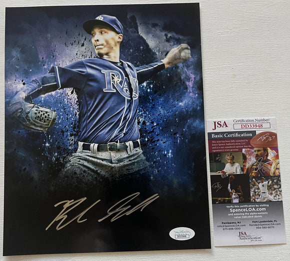 Blake Snell Signed Autographed Glossy 8x10 Photo Tampa Bay Rays - JSA Authenticated