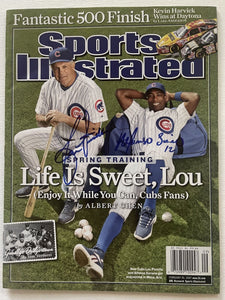 Lou Piniella & Alfonso Soriano Signed Autographed Complete "Sports Illustrated" Magazine Chicago Cubs - COA Matching Holograms