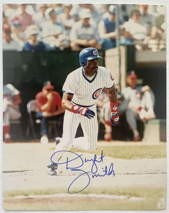 Dwight Smith (d. 2022) Signed Autographed Glossy 8x10 Photo - Chicago Cubs