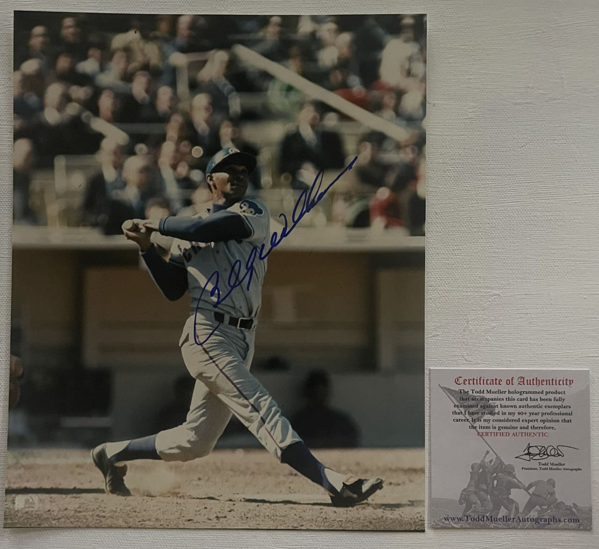 Billy Williams Signed Autographed Glossy 8x10 Photo - Chicago Cubs ...