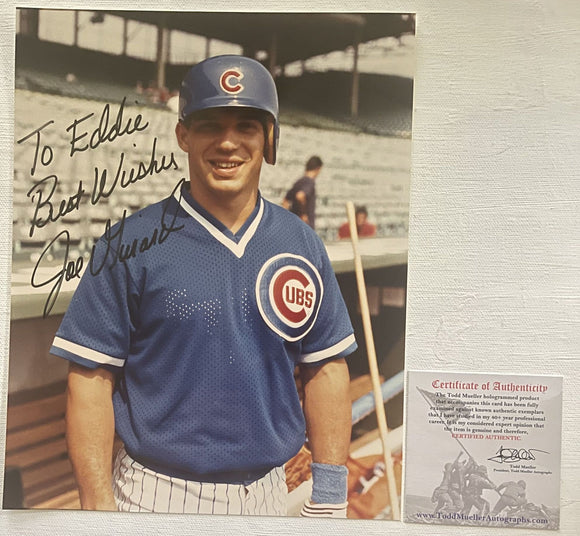 Joe Girardi Signed Autographed Glossy 8x10 Photo - Chicago Cubs