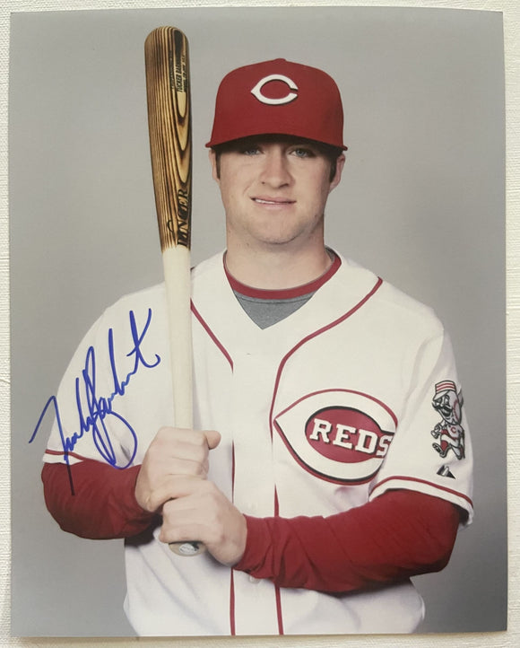 Tucker Barnhart Signed Autographed Glossy 8x10 Photo - Cincinnati Reds