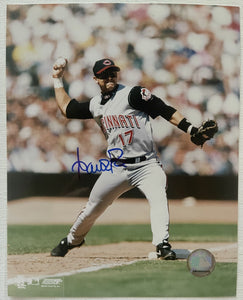 Aaron Boone Signed Autographed Glossy 8x10 Photo - Cincinnati Reds