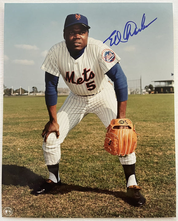 Ed Charles (d. 2018) Signed Autographed Glossy 8x10 Photo - New York Mets