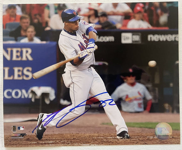 Carlos Gomez Signed Autographed Glossy 8x10 Photo - New York Mets