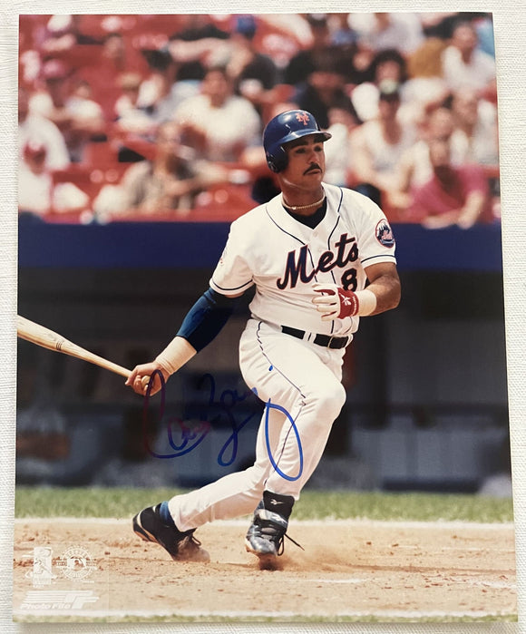 Carlos Baerga Signed Autographed Glossy 8x10 Photo - New York Mets