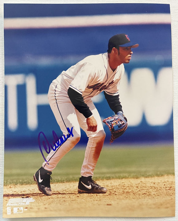 Rey Ordonez Signed Autographed Glossy 8x10 Photo - New York Mets
