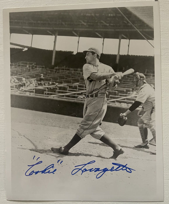 Cookie Lavagetto (d. 1990) Signed Autographed Vintage Glossy 8x10 Photo - Brooklyn Dodgers