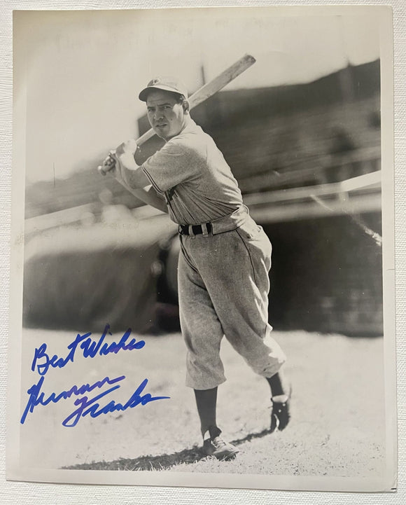 Herman Franks (d. 2009) Signed Autographed Vintage Glossy 8x10 Photo - Brooklyn Dodgers
