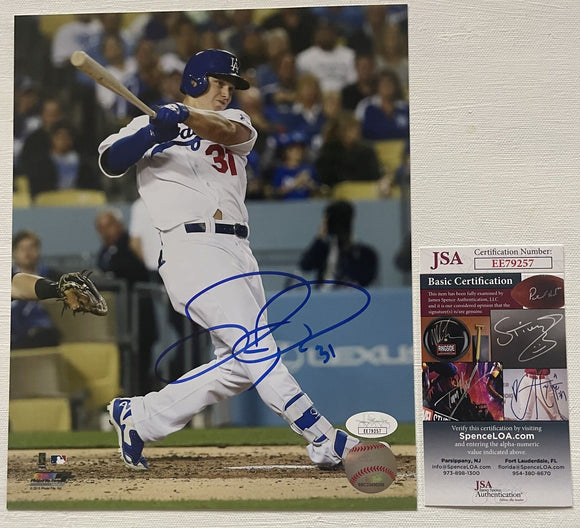 Joc Pederson Signed Autographed Glossy 8x10 Photo Los Angeles Dodgers - JSA Authenticated