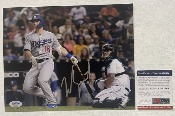 Will Smith Signed Autographed Glossy 8x10 Photo Los Angeles Dodgers - PSA/DNA Authenticated