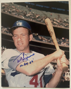 Ted Sizemore Signed Autographed "NL ROY 69" Glossy 8x10 Photo - Los Angeles Dodgers