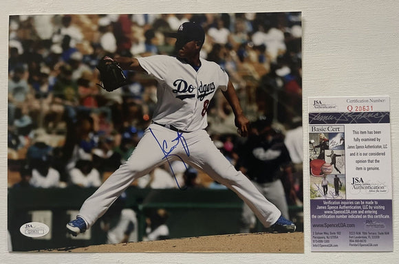 Julio Urias Signed Autographed Glossy 8x10 Photo Los Angeles Dodgers - JSA Authenticated