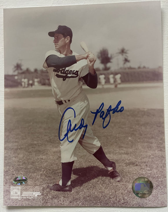 Andy Pafko (d. 2013) Signed Autographed Glossy 8x10 Photo - Brooklyn Dodgers