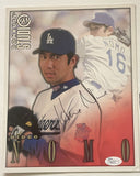 Hideo Nomo Signed Autographed 1998 Donruss Studio 8x10 Photo Los Angeles Dodgers - JSA Authenticated