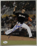 Jose Fernandez (d. 2016) Signed Autographed Glossy 8x10 Photo Miami Marlins - JSA Authenticated