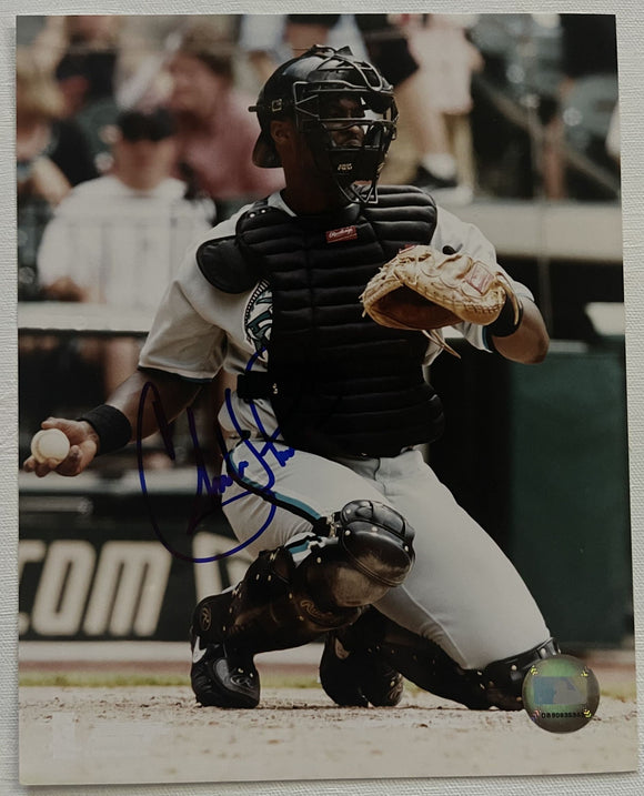Charles Johnson Signed Autographed Glossy 8x10 Photo - Miami Marlins