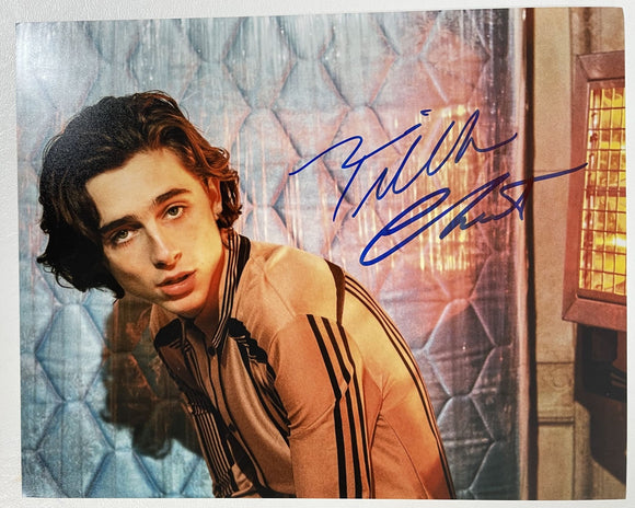 Timothee Chalamet Signed Autographed Glossy 8x10 Photo - COA Matching Holograms