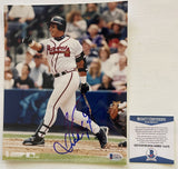 Andres Galarraga Signed Autographed Glossy 8x10 Photo Atlanta Braves - Beckett BAS Authenticated