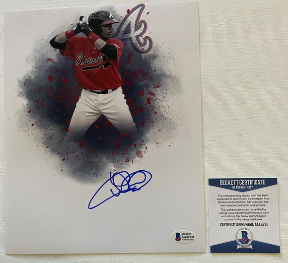 William Contreras Signed Autographed Glossy 8x10 Photo Atlanta Braves - Beckett BAS Authenticated