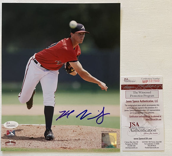 Kyle Wright Signed Autographed Glossy 8x10 Photo Atlanta Braves - JSA Authenticated
