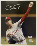 Cole Hamels Signed Autographed Glossy 8x10 Photo Philadelphia Phillies - PSA/DNA Authenticated