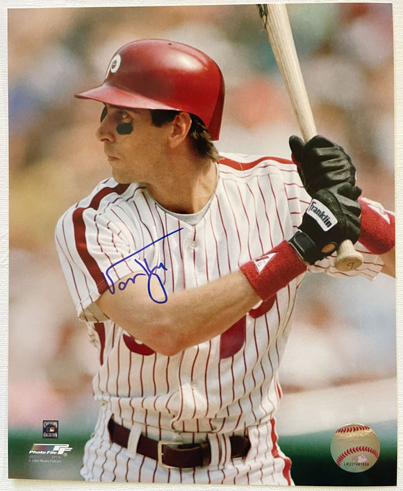 Von Hayes Signed Autographed Glossy 8x10 Photo - Philadelphia Phillies