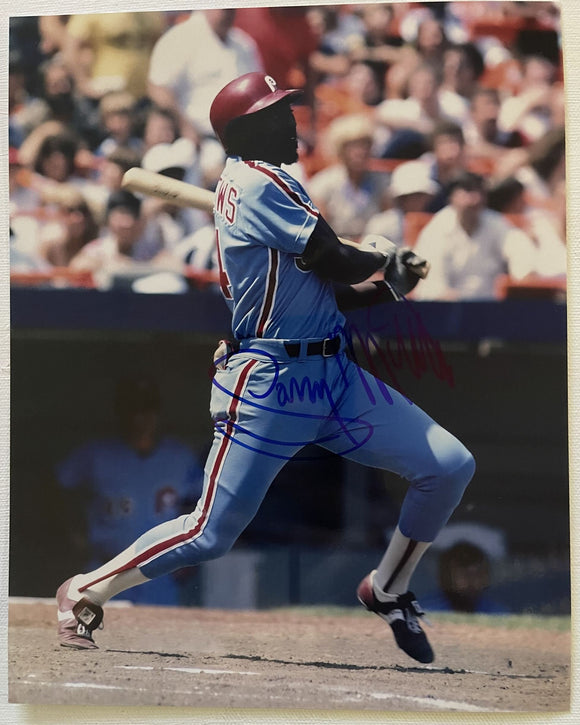 Gary Matthews Signed Autographed Glossy 8x10 Photo - Philadelphia Phillies
