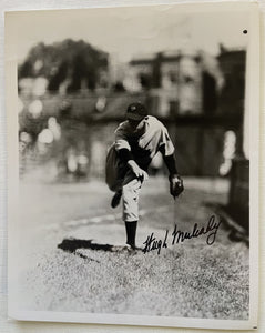 Hugh Mulcahy (d. 2001) Signed Autographed Vintage Glossy 8x10 Photo - Philadelphia Phillies