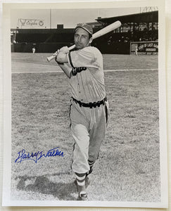 Harry "The Hat" Walker Signed Autographed Vintage Glossy 8x10 Photo - Philadelphia Phillies