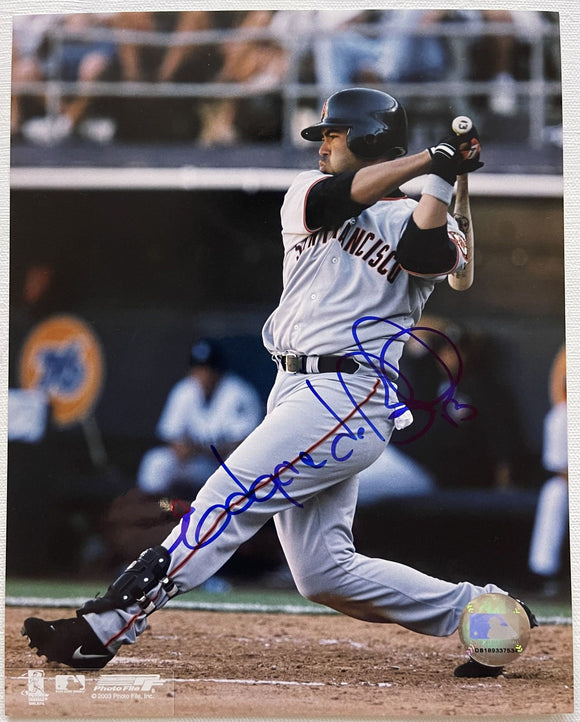 Edgardo Alfonzo Signed Autographed Glossy 8x10 Photo - San Francisco Giants