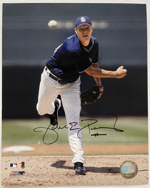 Jake Peavy Signed Autographed Glossy 8x10 Photo - San Diego Padres