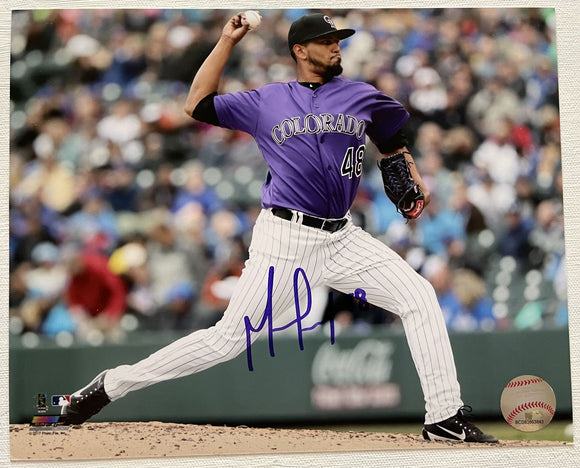 German Marquez Signed Autographed Glossy 8x10 Photo - Colorado Rockies