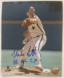 Mike Scott Signed Autographed "86 NL CY" Glossy 8x10 Photo Houston Astros - JSA Authenticated