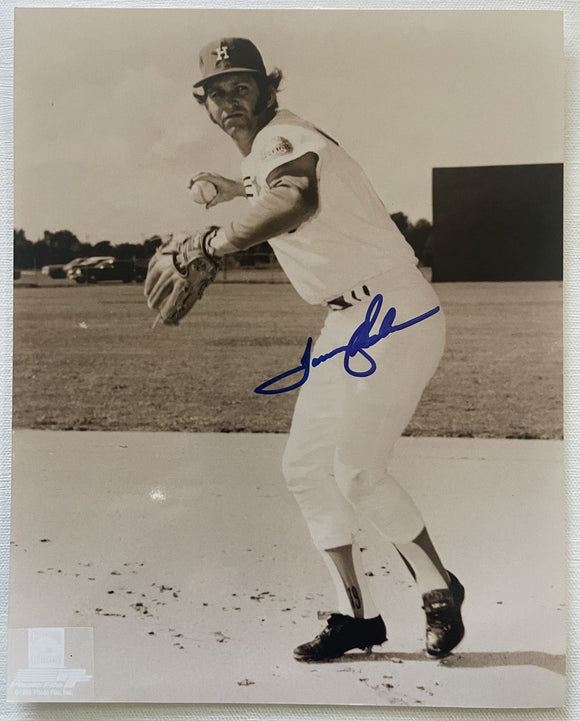 Tommy Helms Signed Autographed Glossy 8x10 Photo - Houston Astros